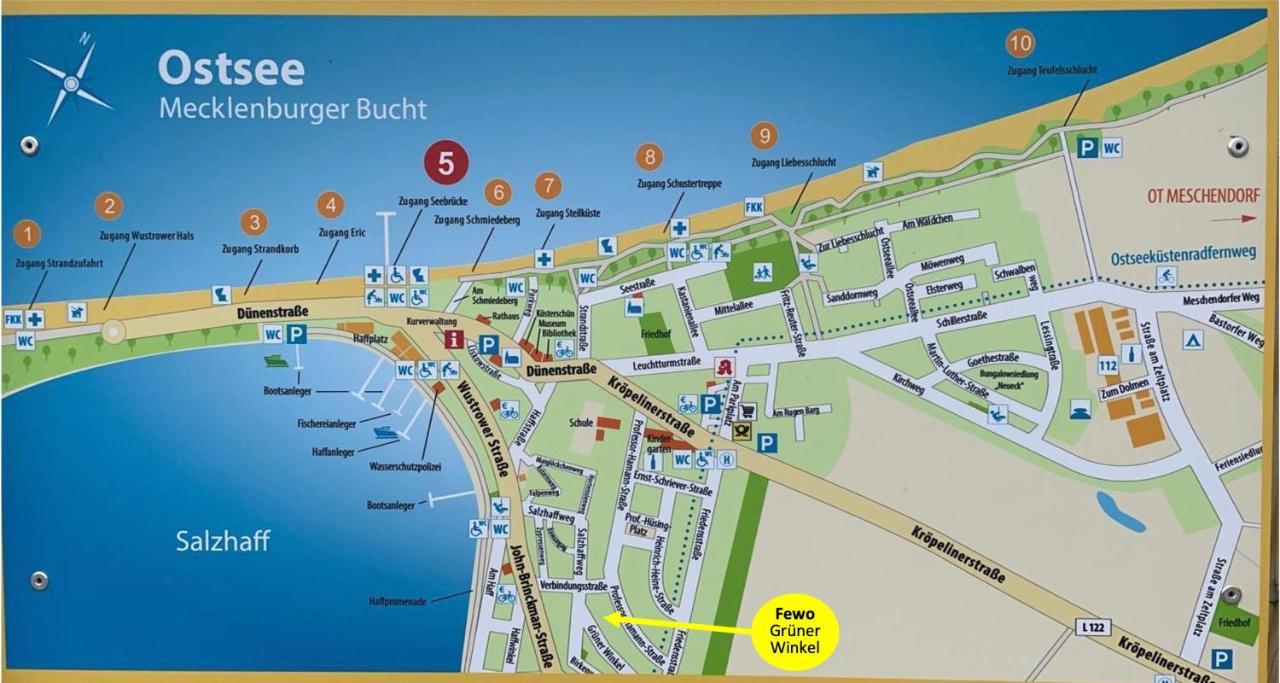 Top Ferienwohnung In Rerik - Nahe Salzhaff & Ostsee - Mit Gartenterrasse Eksteriør bilde